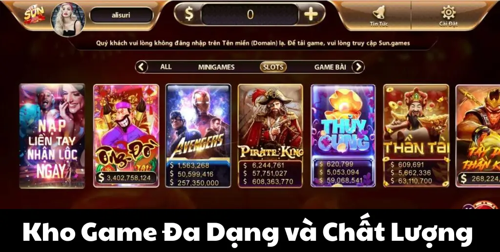 Hệ sinh thái trò chơi đa dạng và chất lượng